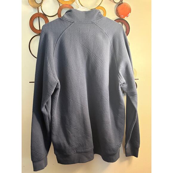 Goodfellow men’s medium navy quarter snap sweatshirt - Picture 2 of 3